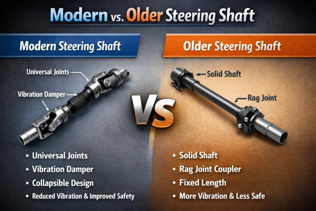Modern vs. Older Steering Shaft Designs