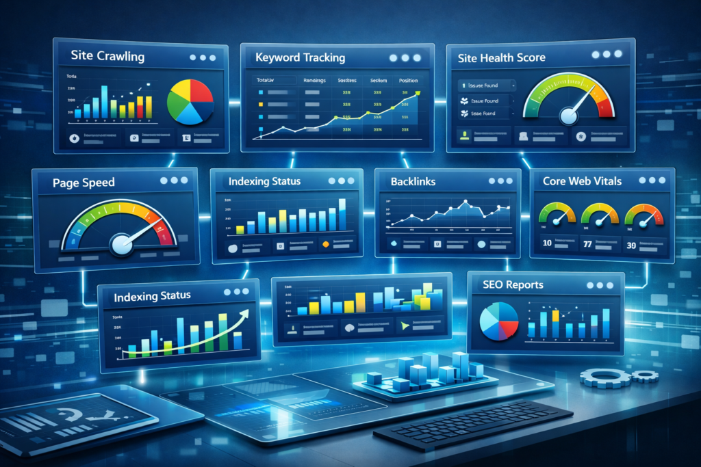 Technical SEO Tools Comparison Dashboard