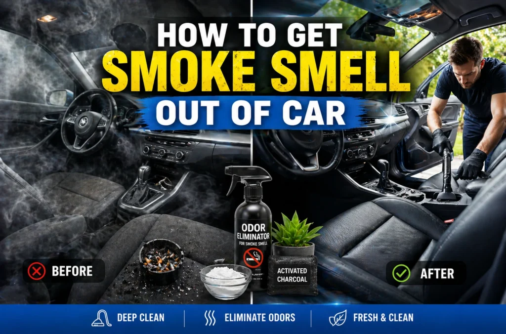 how to get smoke smell out of car