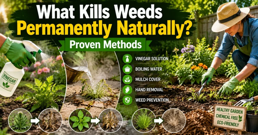 What Kills Weeds Permanently Naturally