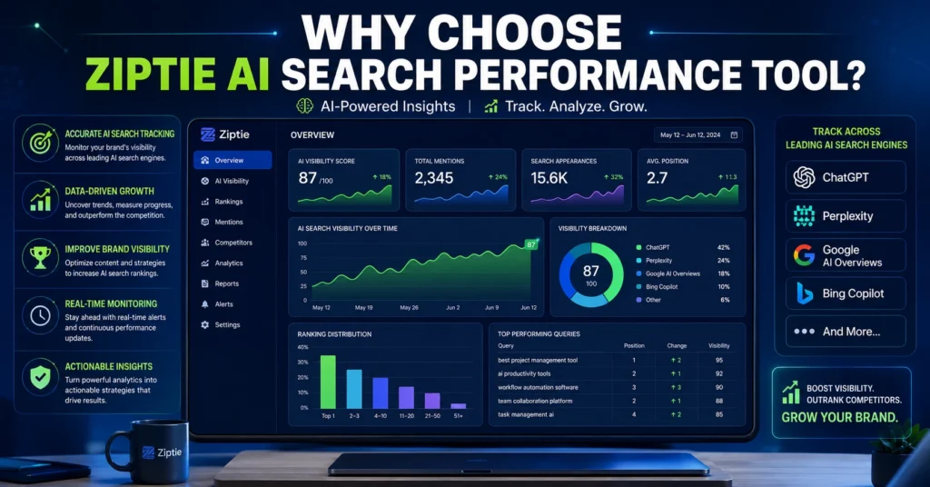 Why Choose Ziptie AI Search Performance Tool